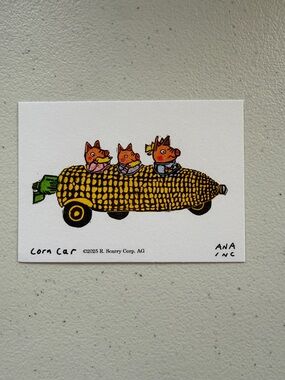 Ana Inciardi Mini Print, Corn Car